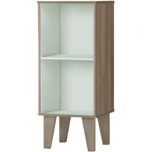 Ruby-Biblioth&egrave;que avec 1 &eacute;tag&egrave;re en MDF Bouleau Blanc