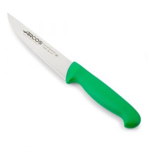 Arcos S&eacute;ries 2900 - Couteau Cuisine - Lame Acier Inoxydable Nitrum 150 mm - Manche Polypropyl&egrave;ne Couleur Vert