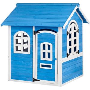 Beliani Cabane de jardin pour enfants KOKKONI Bois de sapin Bleu