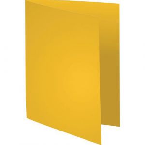 Exacompta Lot de 5 paquets de 100 chemises Forever 170 &agrave; bord d&eacute;cal&eacute; - 24 x 32 cm - Jaune - 421005E