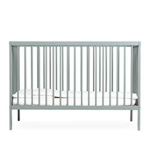 moKee Lit Bébé (120 x 60 cm) éco-responsable et évolutif - gris clair