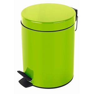 Spirella Poubelle &agrave; p&eacute;dale M&eacute;tal SYDNEY 5L Kiwi - Vert