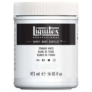 Liquitex Peinture acrylique Heavy Body, 473 ml, Blanc de Titane