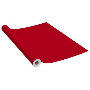 Film autoadhesif pour meubles Rouge 500 par 90 PVC