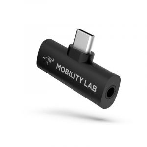 The Mobility Lab Adaptateur USB C MOBILITY LAB USB-C vers Jack + Charge rapide noir
