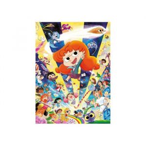 Nathan Puzzle mortelle adele 500 pieces - le club des bizarres - heros bd jeunesse - nouveaute - set puzzle enfant et carte animaux
