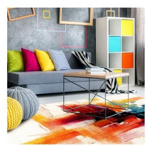 Deladeco Tapis multicolore design polypropylène Southampton 200x290 Multicolore