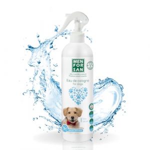 MENFORSAN Eau de Cologne pour Chiens Poudre de Talc 500ml, Effet déodorant, Vegan Friendly