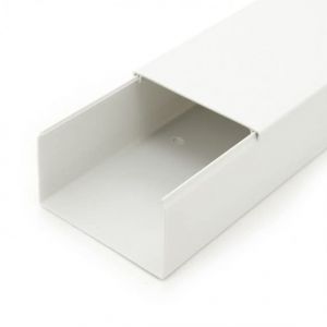 Goulotte de câbles autocollante blanche 1 m, 10,0 x 4,0 x 100 cm / 1 x 1 m