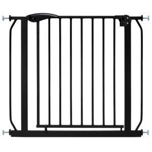 IB-Style Barrière de sécurité IB STYLE Berrin XXL 130-140cm noir - Auto-Close - sans perçage