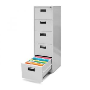 Classeur m&eacute;tallique SARA V5, 460 x 1630 x 620 mm, gris