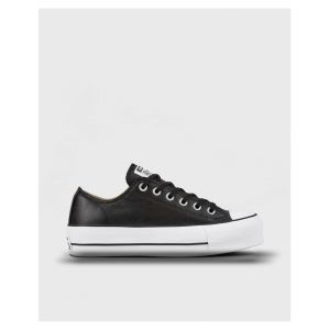 Image de Converse Chaussures casual Chuck Taylor All Star Lift Clean Platform Basses Cuir Noir - Taille 39