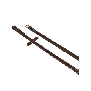 R&ecirc;nes pour cheval en caoutchouc bridon anglais avec boucles en laiton Equestro d