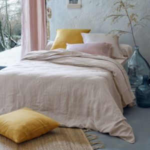 Labelissim Drap Housse Lin lav&eacute; Salom&eacute;