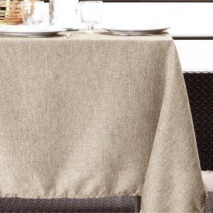 Nappe rectangulaire (L300 cm) Bea Marron chin&eacute;