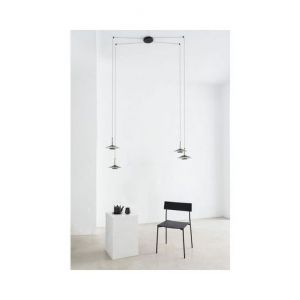 Mantra Plafonnier ORION Noir Laiton 32W