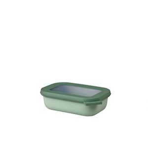 Rosti mepal Bol multi-usage rectangulaire Cirqula - Nordic sage – capacité 500 ml - couvercle amovible - incassable - étanche – stockage au congélateur, stockage à froid – passe au lave-vaisselle