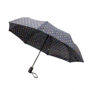 Parapluie lorient noir en acier et polyester