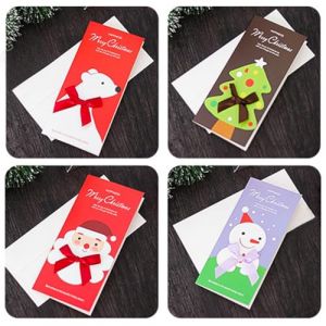 Novago Lot de 8 cartes de voeux Noël-Noel-Christmas en papier cartonné