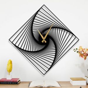Dekory Horloge Murale Spirale Réctangulaire 70 cm