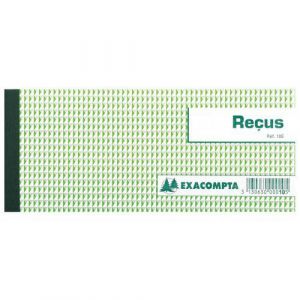 Exacompta Lot de 10 Carnets à souche Reçus 90 x 130 mm 50 feuillets