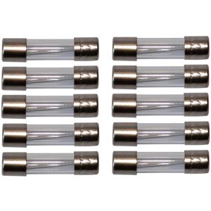 Image de Aerzetix 10 fusibles lents retardés temporisés en verre 2cm 5x20mm 250V 0.63A 630mA