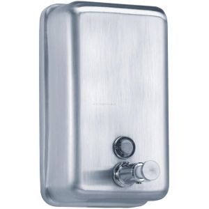 Pellet Distributeur de savon liquide inox 850ml fermeture à clé voyant de niveau