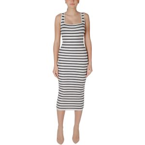Morgan Robe tricot longue ajustée ecru femme - Taille L