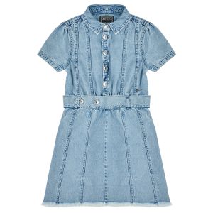 Guess Robe enfant COTTON LIGHT DENIM Bleu - Taille 8 ans,10 ans,12 ans,14 ans,16 ans