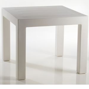 Image de Vondom Table de jardin carrée indoor-outdoor Jut en polyéthylène 90 x 90 x 75 cm