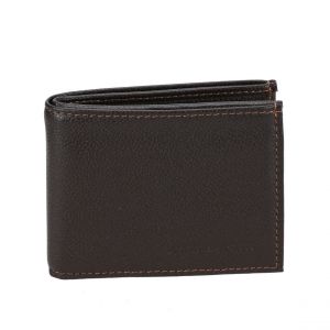 Arthur & Aston Portefeuille italien en cuir châtaigne