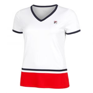 FILA Elisabeth T-shirt Femmes - Blanc, Rouge
