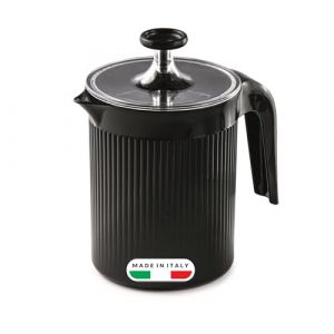 Snips Cremix, Cappuccino Mousser à Lait 0,50 LT, Noir, Émulsionneur à Crème pour Cappuccino 10 x 14,5 x 15,3, Made in Italy