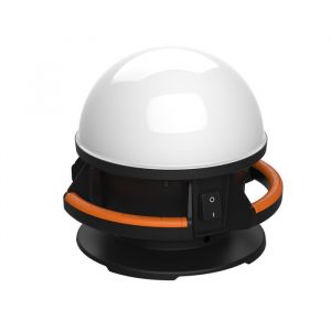 KYF Projecteur Chantier LED 50W, 5500 Lumens, Batterie 12500mAh, IP54/IK08, &Eacute;clairage 360&deg;, Power Bank USB