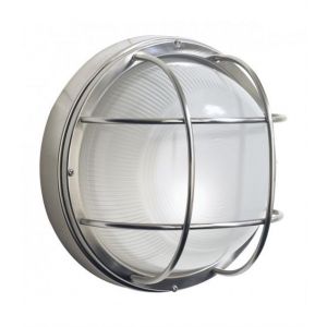 L inaire Center Applique murale Salcombe acier inoxydable et verre 1 ampoule