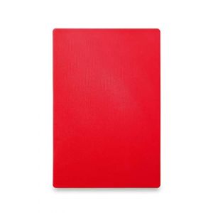 Hendi Planche à Découper HACCP - 600 x 400 mm - Rouge - 18 mm d'Epaisseur - Rouge