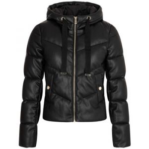 Morgan Doudoune simili cuir capuche noir femme - Taille 36