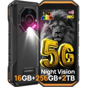 UleFone Armor X32 Pro Smartphone Incassable 5G 16Go+256Go 5500mAh 64MP Caméra Téléphone Flashlight/3-Slots/565/GPS/NFC/OTG Orange