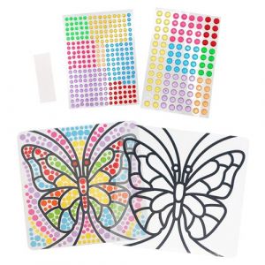 Kit cr&eacute;atif strass - Mod&egrave;le papillon - Loisirs cr&eacute;atifs - Enfant - D&egrave;s 3 ans - CTOP