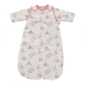 DISNEY - Gigoteuse bébé Disney Stitch à pois - Velours - Blanc