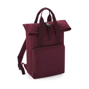 Sac À Dos Urbain Rolltop Et Poignées 14 Litres Bg118 Rouge Bordeau Neuf