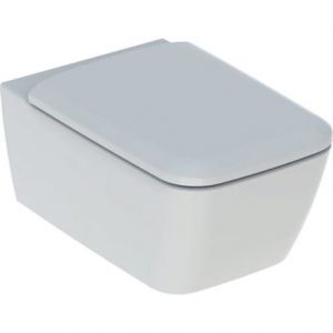 Geberit Wc suspendu rimfree sans bride icon square caréné avec abattant frein de chute