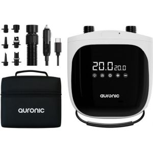 Pompe à air électrique 2-en-1 Auronic - Batterie 4000 mAh - 12-17V - 20 PSI - a.o. SUP Board, Airbed, Kayak, Kite & Tent - Gonfler/Dégonfler