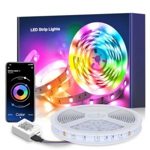 Ruban LED - Mexllex - 5m - Télécommande Bluetooth - Multicolore - Synchronisation musicale