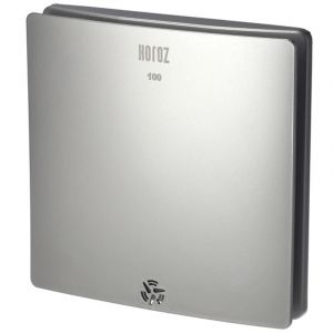 Horoz Electric Extracteur d'air simple flux carré pour salle de bain, wc, cuisine felix 100 mm argent 500.140.100 horoz