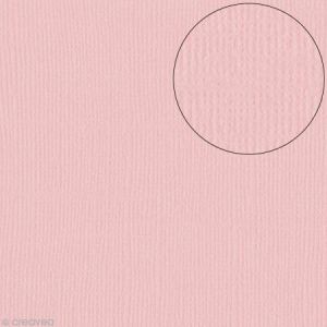 Bazzill basics paper Papier scrapbooking Bazzill 30 x 30 cm - Texture - Quartz (rose pierre)