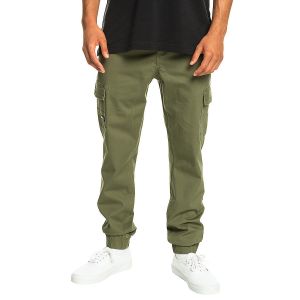 Quiksilver Homme Mw Cuffed Cargo Jeans, Four Leaf Clover, XS EU