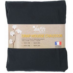 Drap housse 160x200 cm lit electrique Doulito Made in France - Coton