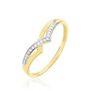 Histoire d'Or Bague Waves Or Jaune Et Diamants