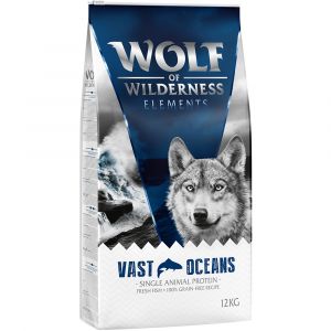 Lots économiques Wolf of Wilderness 2 x 12 kg - Adulte "Vast Oceans", poisson